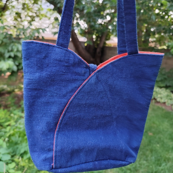 Genuine Indigo Dyed Tote Bag Japan - Picture 2 of 9